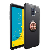 Microsonic Samsung Galaxy J6 Kılıf Kickstand Ring Holder Siyah Rose