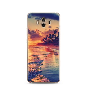 Sahil Tasarımlı Süper Şeffaf Silikon Telefon Kılıfı Huawei Mate 10 Pro