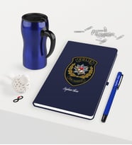 BK Gift Kişiye Özel Polis Özel Harekat Temalı Lacivert Defter Kalem Termos Mug Seti (Model 1)