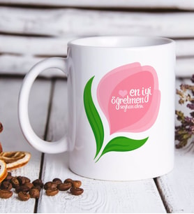 BK Gift Kişiye Özel En İyi Öğretmen Beyaz Kupa Bardak-14