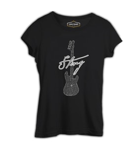 Sting - Guitar Siyah Bayan Tshirt