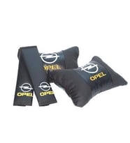 Opel Corsa D Koltuk başlığı uyumlu ortopedik yastık takımı ve kemer koruyucu kılıf  hediyelik set