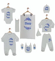 Pia Baby 10 Parça İsme Özel Hastane Çıkışı GL 1915
