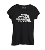Star Wars - Awkwardness of The Force Siyah Kadın Tshirt