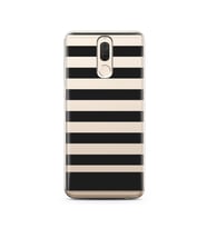 Çizgi Tasarımlı Süper Şeffaf Silikon Telefon Kılıfı Huawei Mate 10 Lite