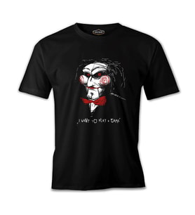 Saw - Testere Oyun Siyah Erkek Tshirt