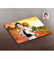 BK Gift Kişiye Özel Erkek Karikatürlü Ahşap Puzzle-34