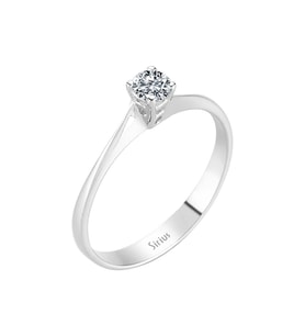 Sirius F Renk 0,20 Karat Pırlanta Tektaş Yüzük 0717R0106