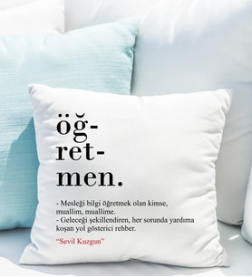 Öğretmene Yastığı Kişiye Özel