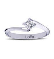 Lova F Renk 0,19 Karat Pırlanta Tektaş Yüzük - 1050083