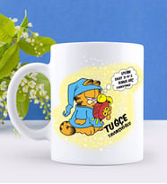 BK Gift Kişiye Özel Garfield Tasarımlı Beyaz Kupa Bardak - 33