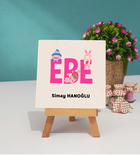 Ebe Tasarımlı Kişiye Özel Hediye Ebe Dekoratif Taş Baskı
