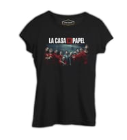 La Casa De Papel - All Siyah Kadın Tshirt