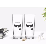BK Gift Kişiye Özel Renkli Baskılı İsimli Tasarımlı İkili Rakı Bardağı Seti-128 (Beyaz)