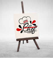 BK Gift Kişiye Özel Mesleki Chef Şovaleli Doğal Taş  5