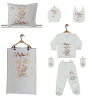 Pia Baby GL 1913-06 İsme Özel Yastık Battaniye Zıbın Set