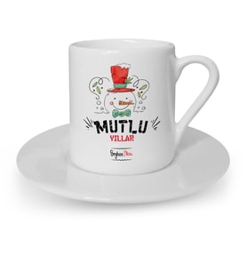 BK Gift Kişiye Özel Mutlu Yıllar Türk Kahvesi Fincanı  1