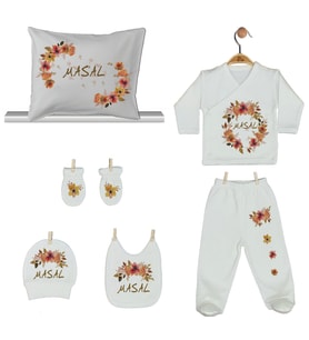 Pia Baby Gl 1929-08 İsme Özel Yastık Zıbın Set