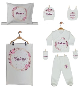 Pia Baby Gl 1904-06 İsme Özel Yastık Battaniye Zıbın Set