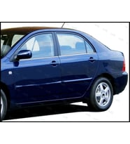 Toyota Corolla Krom Cam Çıtası 4 prç. 2002-2007 P. Çelik