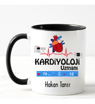 Kardiyoloji Uzmanı Kupa Bardağı Siyah