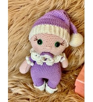 Amigurumi Emzikli Bebek Cici (Bej)