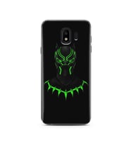 Black Panter Tasarım Süper Şeffaf Silikon Telefon Kılıfı Samsung J4 (2018)