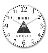 Onni Triangulo Mmxviii Duvar Saati Bombeli Gercek Cam
