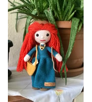 Amigurumi Merida Bebek (Krem)