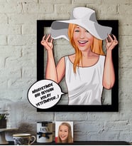 BK Gift Kişiye Özel Bayan Kolay Yetişmiyor Karikatürlü 3D Ahşap Tablo-6