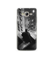 Batman Tasarım Süper Şeffaf Silikon Telefon Kılıfı Samsung Grand Prime