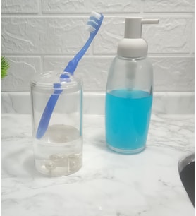 ZBOSP-C71	SIVI SABUNLUK DİŞ FIRÇALIK 2 Lİ BANYO SETİ BEYAZ  İNCİ