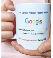 Kişiye özel Google arama şehrin en güzel kızı kupa bardak