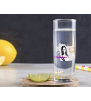 BK Gift Kişiye Özel Renkli Baskılı İsimli Fotoğraflı Vodka Bardağı-5 (Beyaz)
