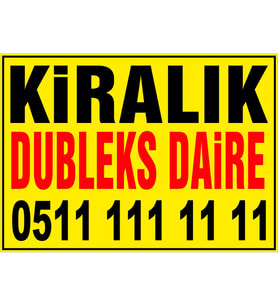 MIGNATIS - Kiralık Dubleks Daire Branda Afişi