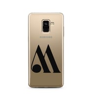 Samsung A8 Plus Harf Tasarımlı Telefon Kılıfı M-Harfi 