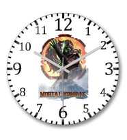 Mortal Kombat Ermac Game Duvar Saati Bombeli Gercek Cam