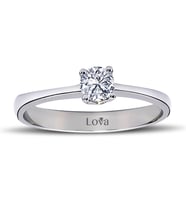 Lova F Renk 0,24 Karat Pırlanta Tektaş Yüzük - 1040066
