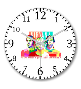 Nirvana Duvar Saati Bombeli Gercek Cam