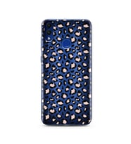 Leopar Tasarımlı Süper Şeffaf Silikon Telefon Kılıfı Huawei Honor 8c
