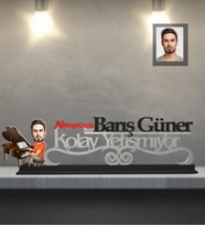 Kişiye Özel Piyanist Karikatürlü Kolay Yetişmiyor Ahşap Biblo Bay-1