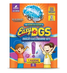 Easy Dikkati Güçlendirme Seti 3-6 Yaş B Kitapçığı - Osman Abalı