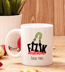 Fizik Mühendisine Hediye Beyaz Kupa Bardak