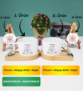 İkili Sen Başıma Gelen En Güzel Şeysin Sevgililer Günü Hediyesi Kısa Kupa Bardak Anahtarlık Hediye Seti