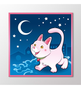 Arty Tablo Kedi Tablo (Karışık)