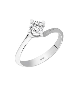 Sirius G Renk 0,50 Karat Pırlanta Tektaş Yüzük 0723R0141
