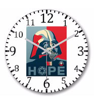 Darth Vader Hope Duvar Saati Bombeli Gercek Cam