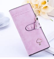 Kişiye Özel İşlemeli İsim Yazılı Bayan Cüzdanı (Pembe)