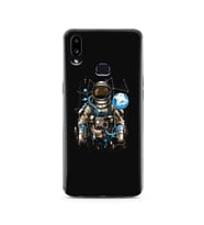 Uzay Astronot Tasarım Süper Şeffaf Silikon Telefon Kılıfı Samsung A10s
