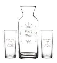 Kişiye Özel Rakı Karaf Seti Model 16-3